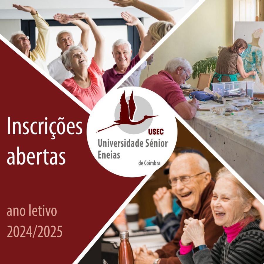 Universidade Sénior Eneias: Inscrições ano letivo 2024/2025