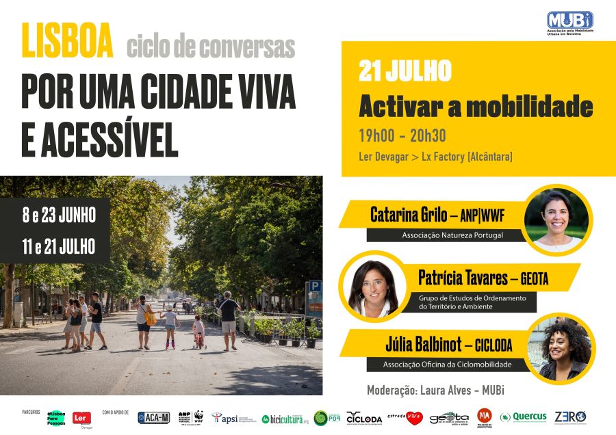 Activar a mobilidade | Ciclo de conversas | Lisboa: Por Uma Cidade Viva e Acessível