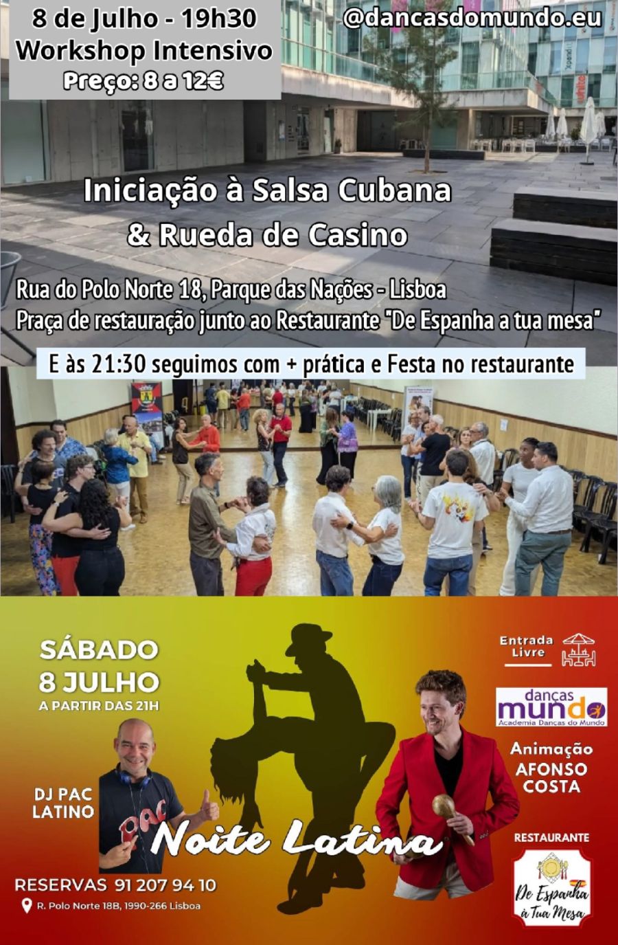Iniciação à Salsa Cubana & Rueda de Casino + Festa