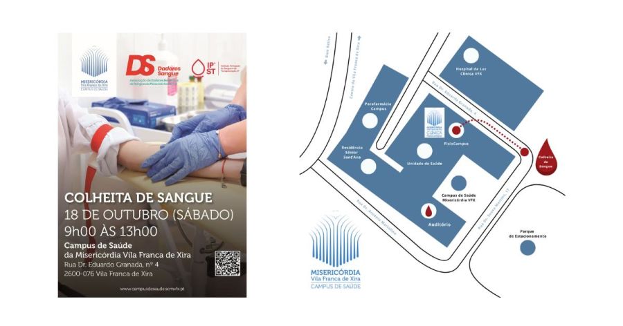 Faça a diferença, Dê Sangue no Campus de Saúde da Misericórdia de Vila Franca de Xira