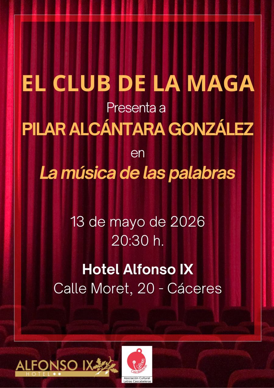 Pilar Alcántara en El Club de la Maga con 'La música de las palabras'