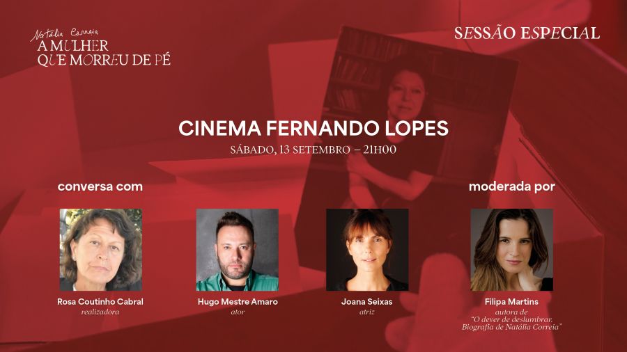 Sessão Especial do filme A MULHER QUE MORREU DE PÉ, de Rosa Coutinho Cabral