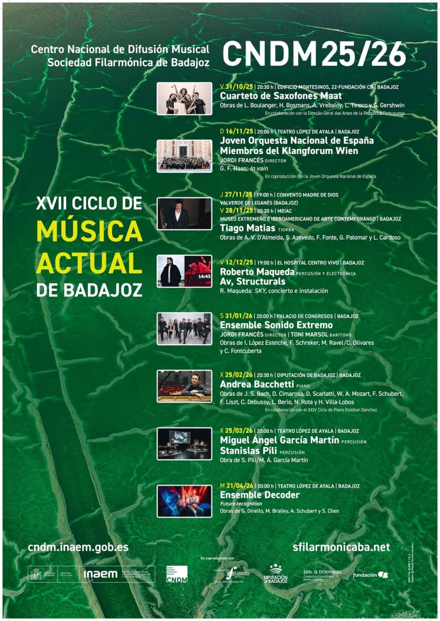 XVII Ciclo de Música Actual de Badajoz 2025