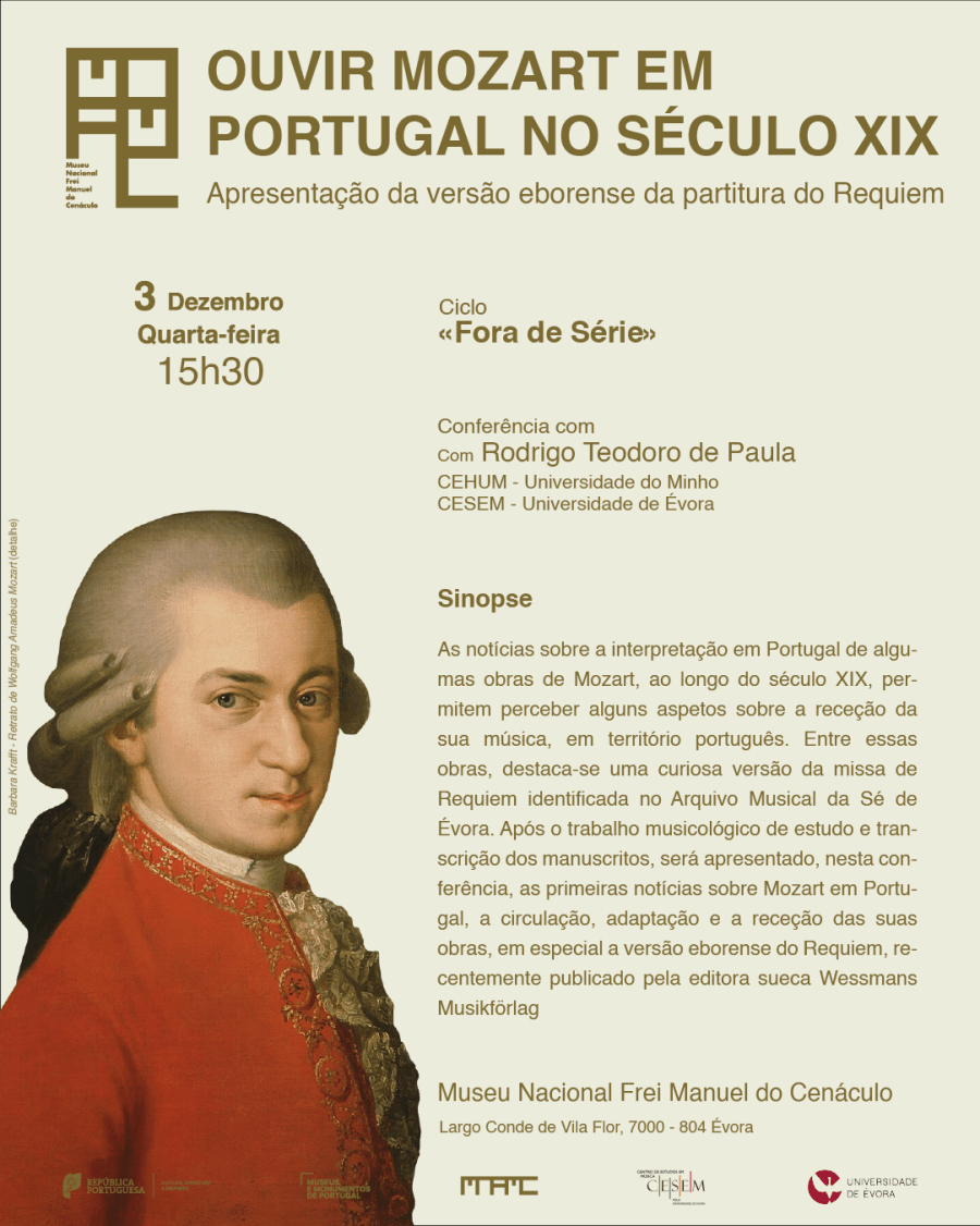 Conferência | Ouvir Mozart em Portugal no Século XIX | Ciclo «Fora de Série» 