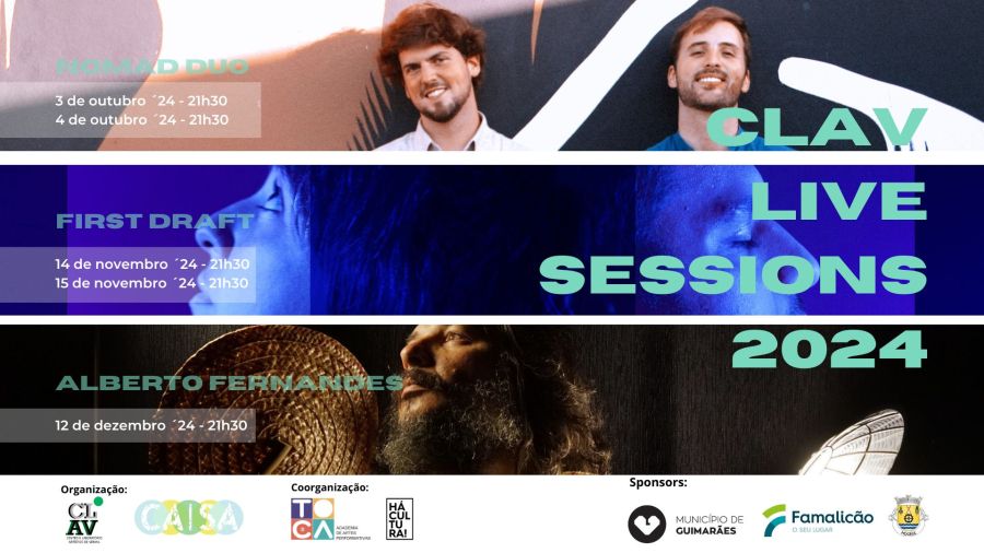 A 2ª TEMPORADA DAS CLAV LIVE SESSIONS ARRANCA EM OUTUBRO