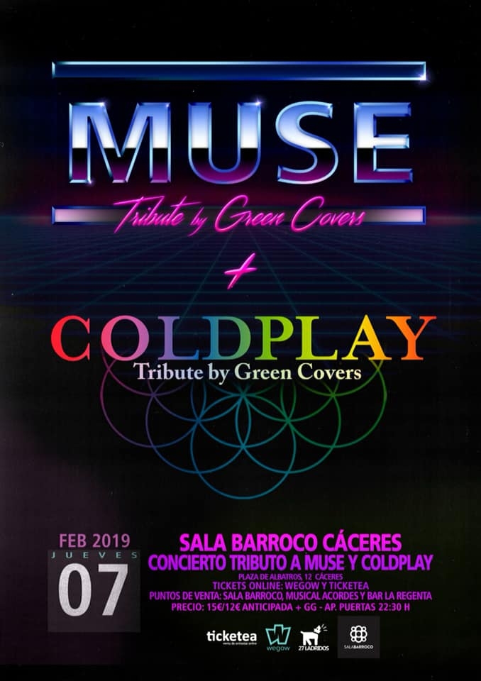 Concierto tributo a MUSE + Coldplay | Green Covers | Sala Barroco