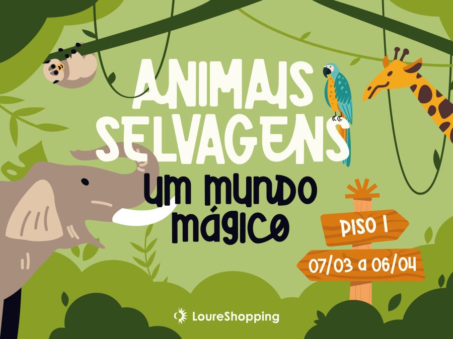 “Animais Selvagens – Um Mundo Mágico”: É o novo parque infantil em 3D no LoureShopping   