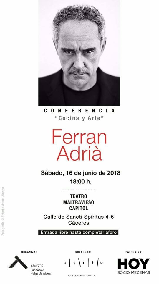 Conferencia «Cocina y arte» de Ferran Adrià