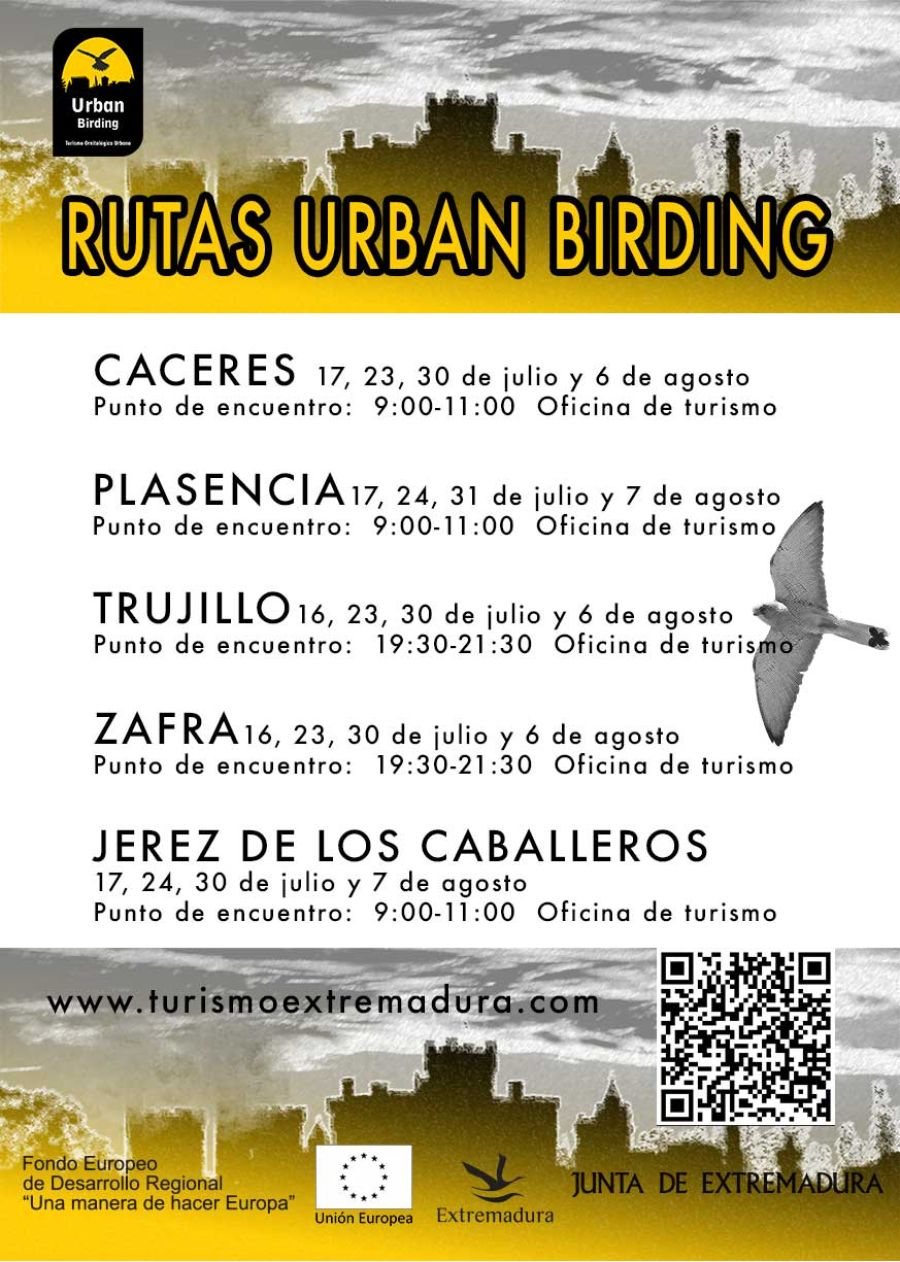 Rutas Urban Birding | JEREZ DE LOS CABALLEROS