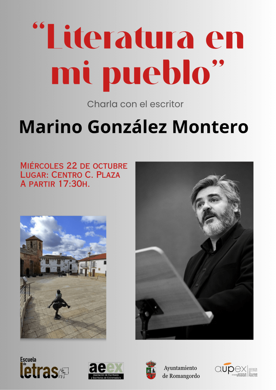 Charla del escritor Marino González Montero en Romangordo (Cáceres)