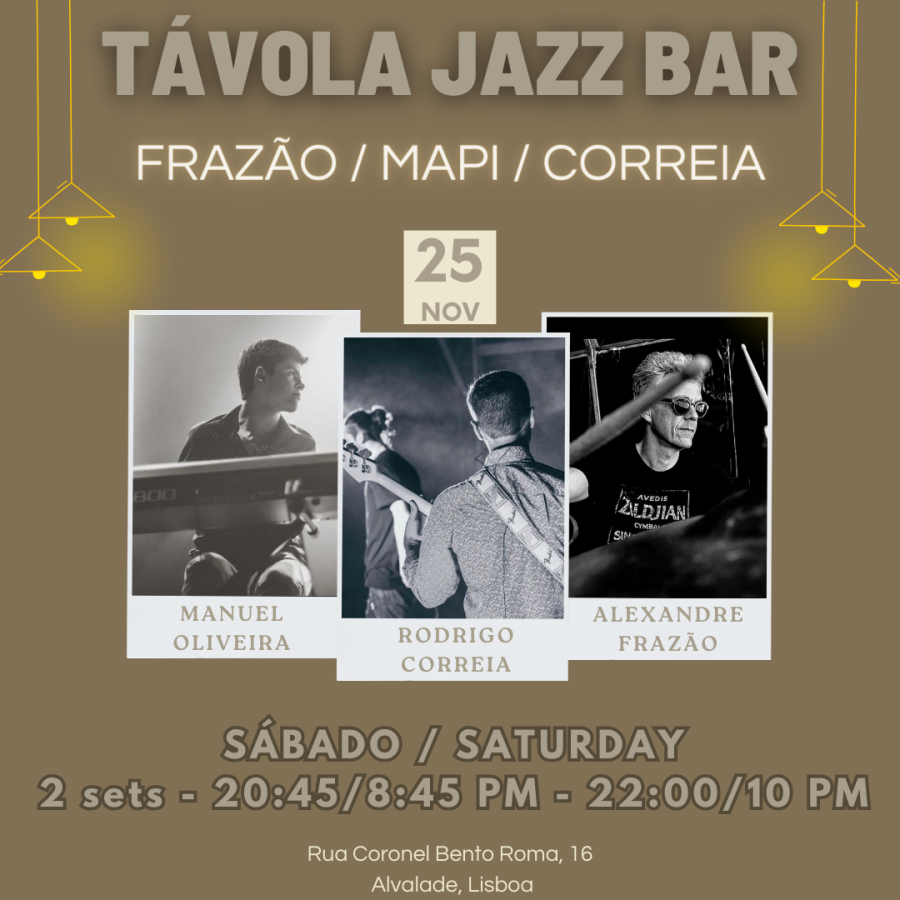 Concerto no Távola Jazz Bar - Frazão / Mapi / Correia