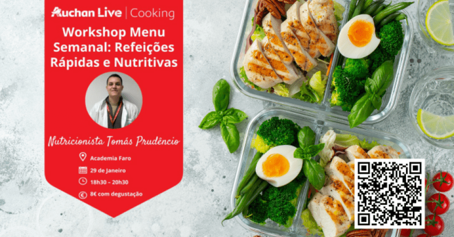 Workshop Menu Semanal: Refeições Rápidas e Nutritivas