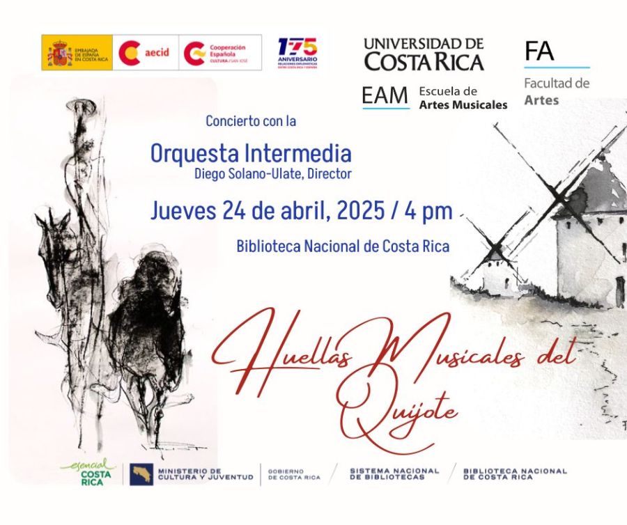 Concierto. Huellas musicales de El Quijote. Orquesta Intermedia de la Universidad de Costa Rica
