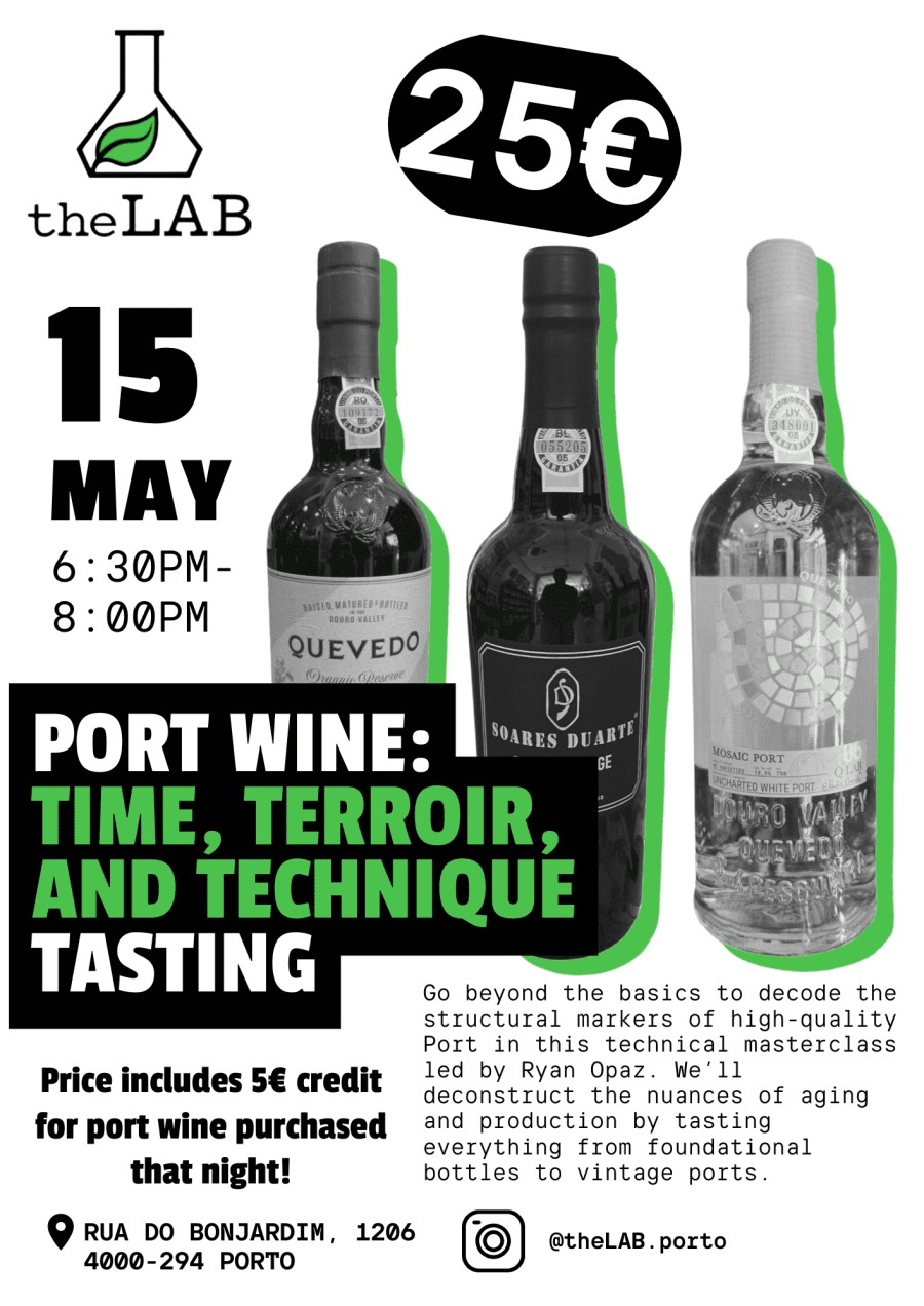 15 May | Port Time, Terroir, and Technique Talk & Tasting
