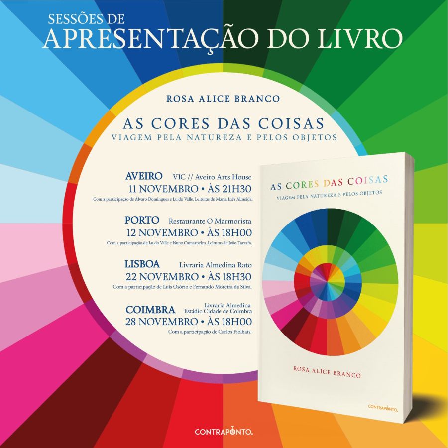 Apresentação do livro: As cores das coisas, por Rosa Alice Branco | Lisboa