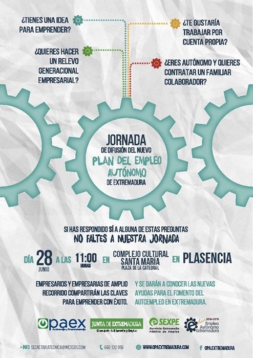 Plasencia | Jornada difusión Plan Empleo Autónomo Extremadura
