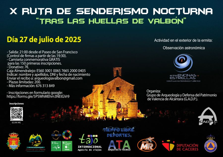 X Ruta nocturna 'Tras las huellas de Valbón'