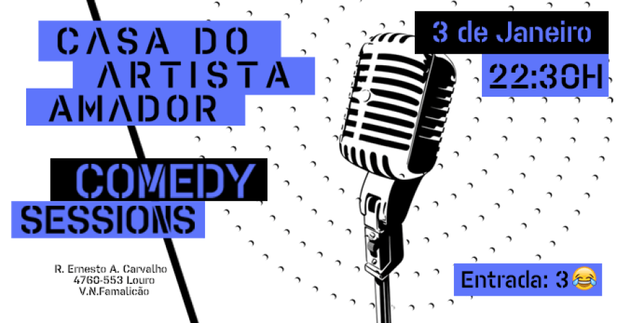 CAA Comedy Sessions - 3 de Janeiro