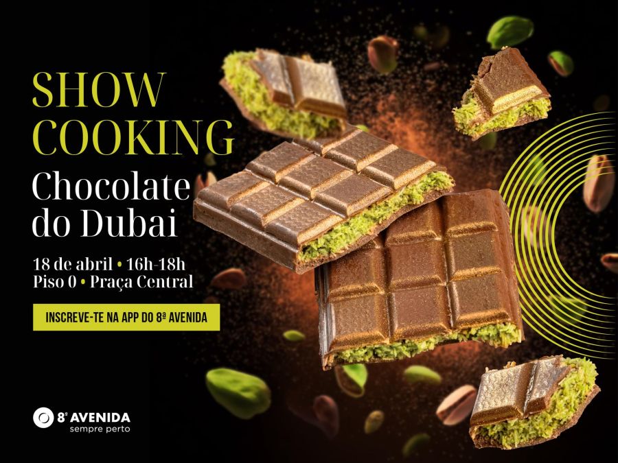 Quer aprender a fazer o famoso chocolate do Dubai? No 8ª Avenida é possível e gratuito