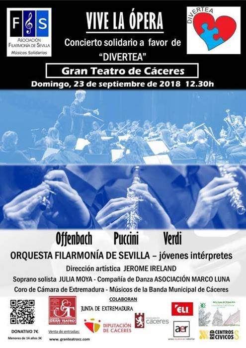 'Vive la ópera' || Concierto solidario a favor de DIVERTEA || Gran Teatro de Cáceres