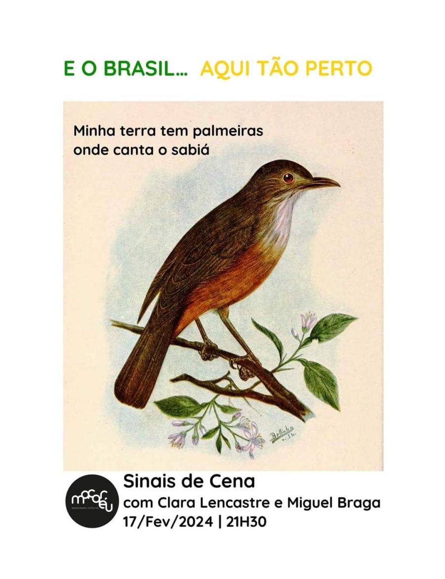 E o Brasil aqui tão perto – a poesia em português no Brasil, com Sinais de Cena, Clara Lencastre e Miguel Braga