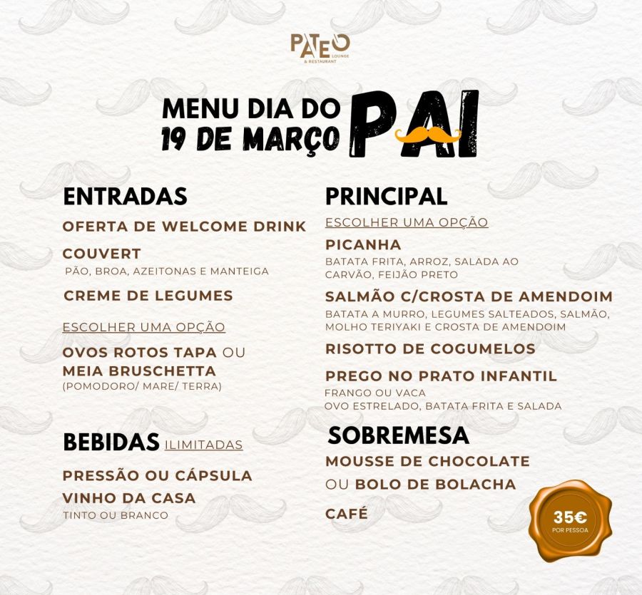 Menu Especial Dia do Pai