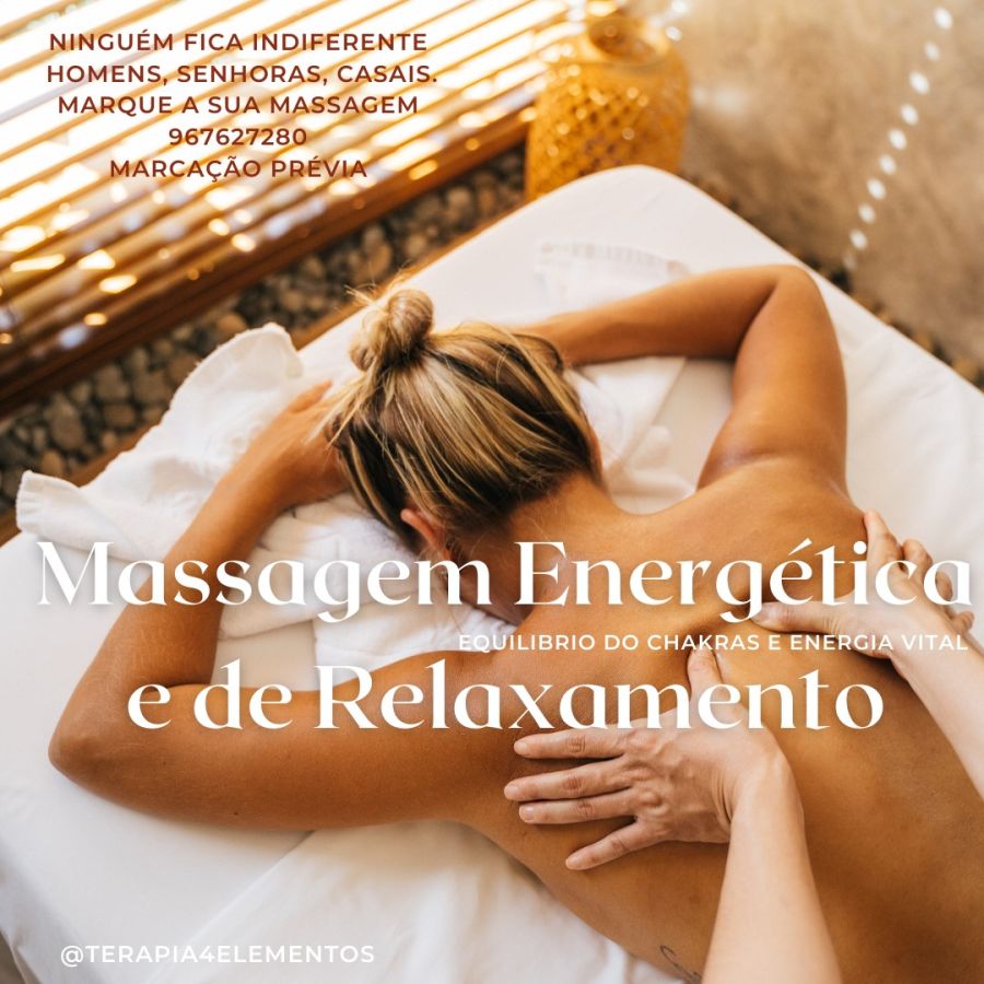 Massagem Energética Relaxamento, Equilíbrio do Chacras e Energia Universal Vital Reiki