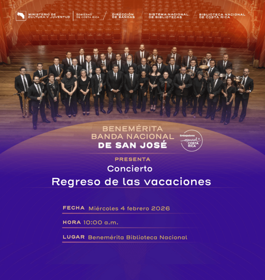 Concierto 'Regreso de las vacaciones' con la Benemérita Banda Nacional de San José