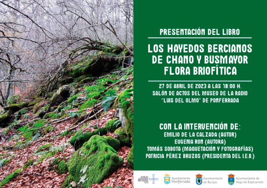 Presentación libro | Los hayedos bercianos de Chano y Busmayor, flora briofítica (Emilio de la Calzada Lorenzo)