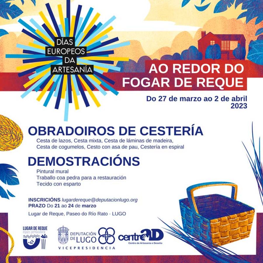 OBRADOIRO | Cesto con asa de pau (Carabel Ecocestos)
