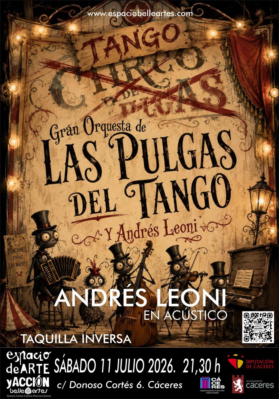 Andrés Leoni y La Gran Orquesta de las Pulgas del Tango llenan de emoción Espacio Belleartes