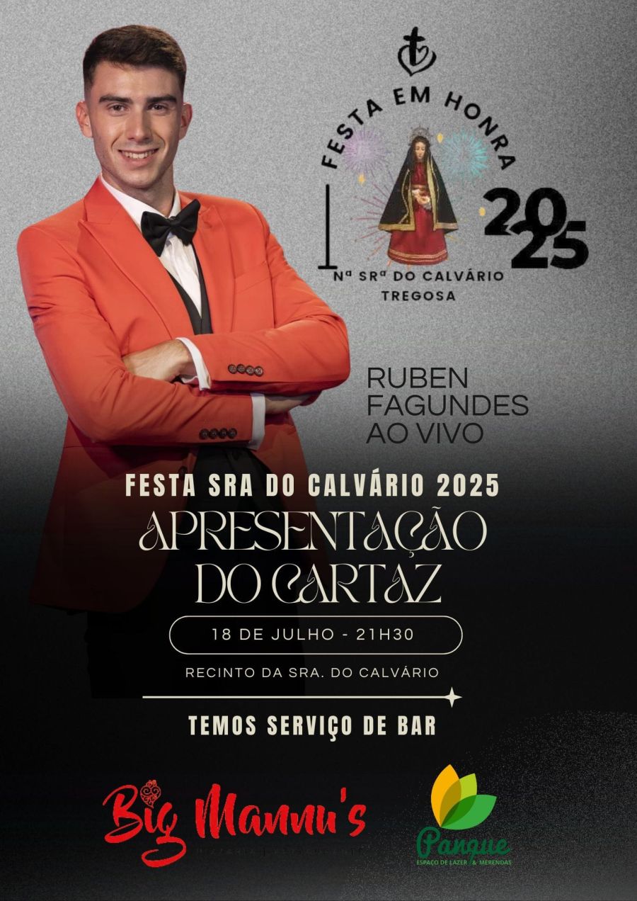 Apresentação Oficial do Cartaz - Festa da Senhora do Calvário 2025