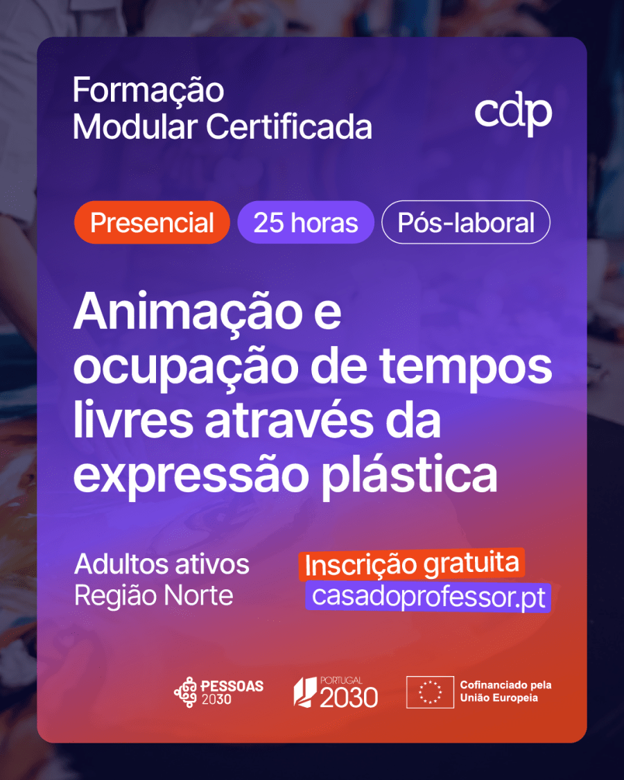 Formação gratuita: Animação e ocupação de tempos livres através da expressão plástica