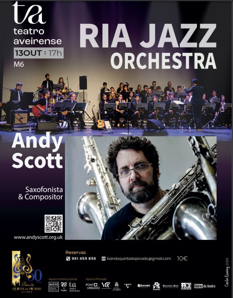  Andy Scott e Ria Jazz Orchestra em concerto