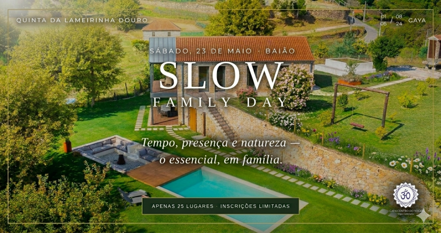 Slow Family Day no Douro: Yoga, Almoço Vegetariano e Concerto de Taças Tibetanas