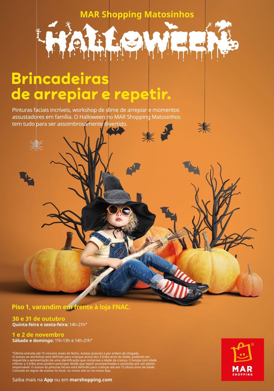 Halloween assombra o MAR Shopping Matosinhos com slime e pinturas faciais para os mais pequenos