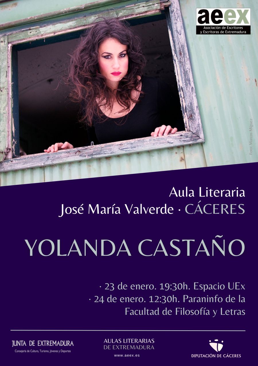 Yolanda Castaño en el Aula 'José María Valverde' de la AEEX