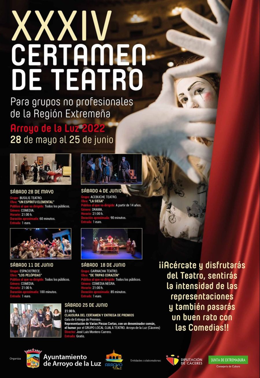 XXXIV Certamen de Teatro 2022 | Arroyo de la Luz