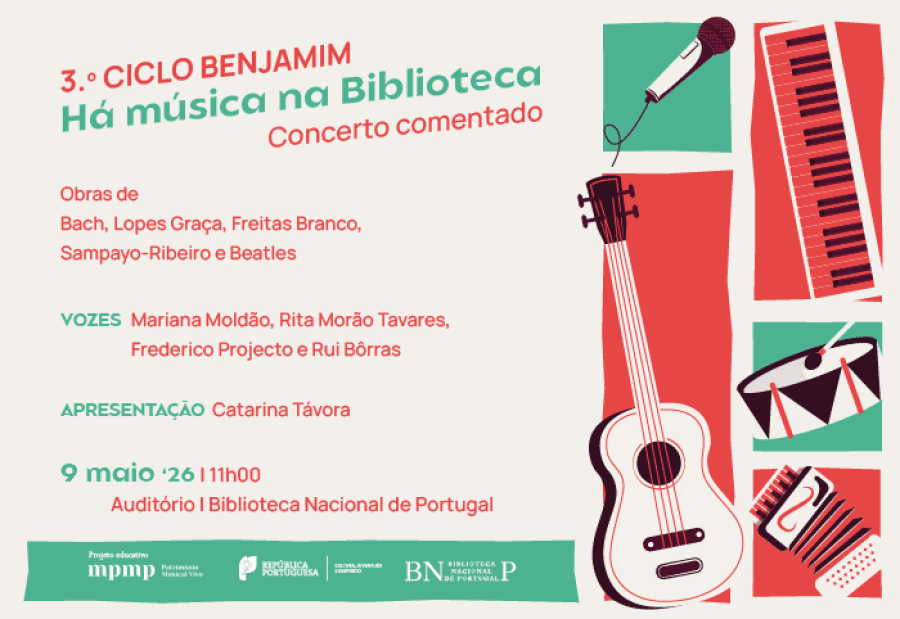 CONCERTO COMENTADO | 3.º Ciclo Benjamim. Há música na Biblioteca!