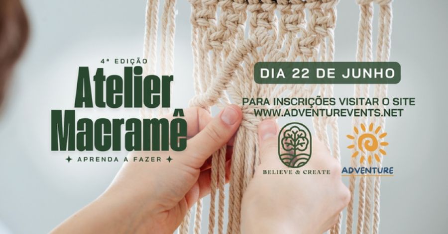 4ª Edição de Atelier de Macramê