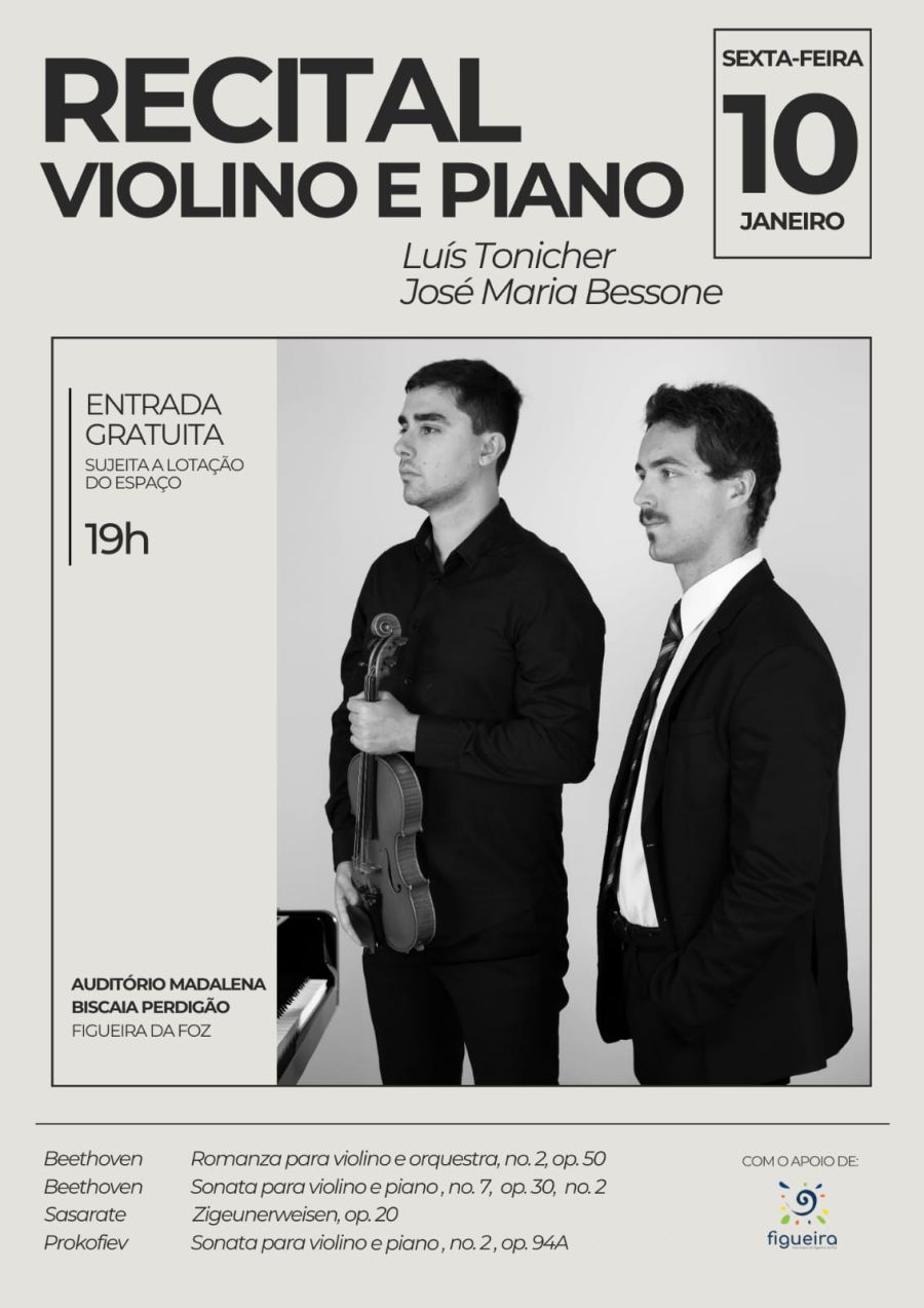 Recital de Violino e Piano Luis Tonicher e José Maria Bessone