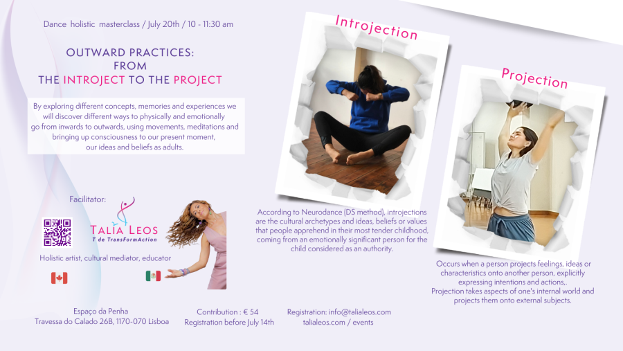 Dance holistic masterclass 'Outward practices: From the introject to the project'