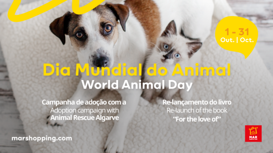 MAR Shopping Algarve recebe exposição de fotografias de animais que se encontram para adopção 