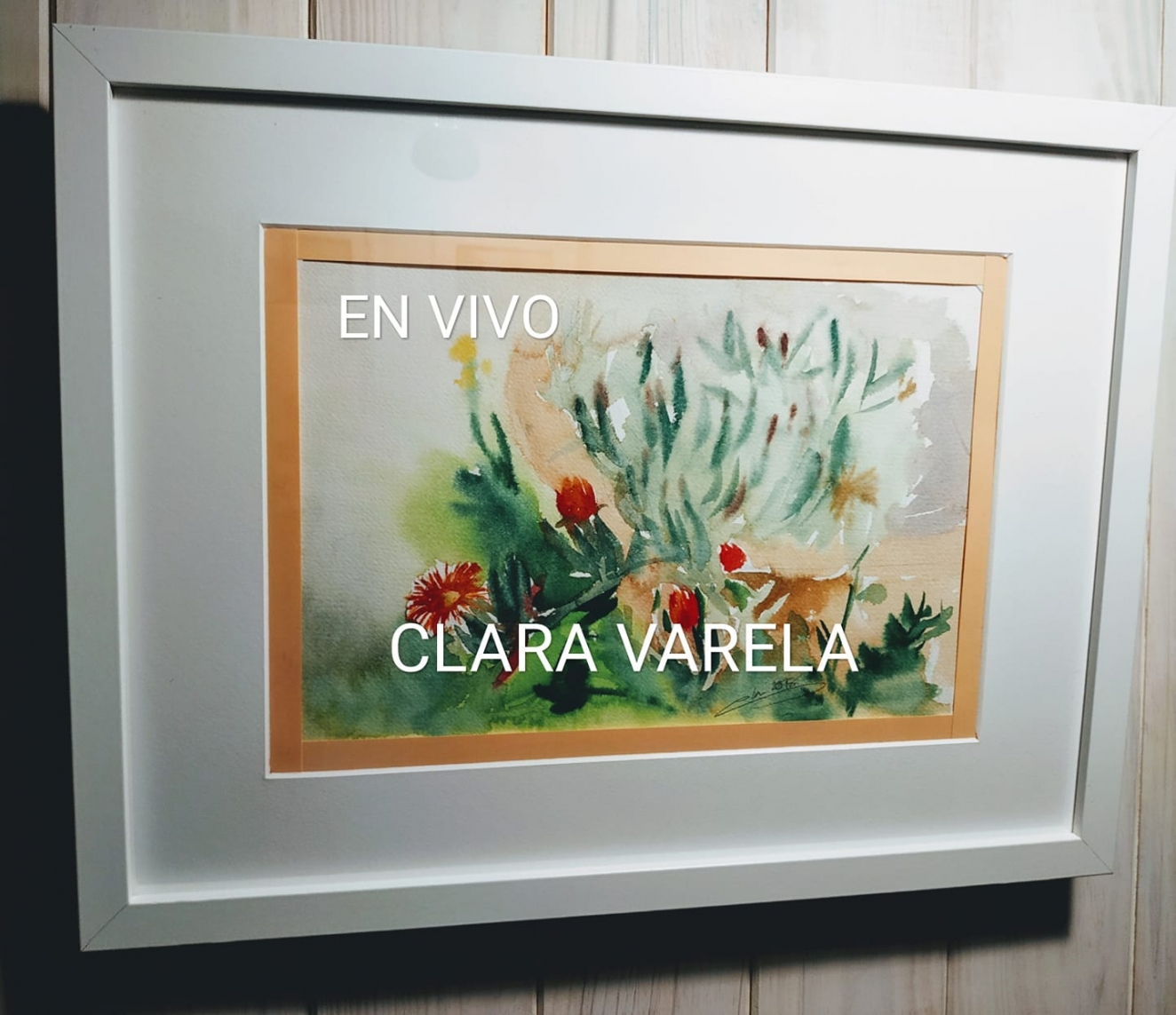 Live painting.Watercolors by Clara Varela