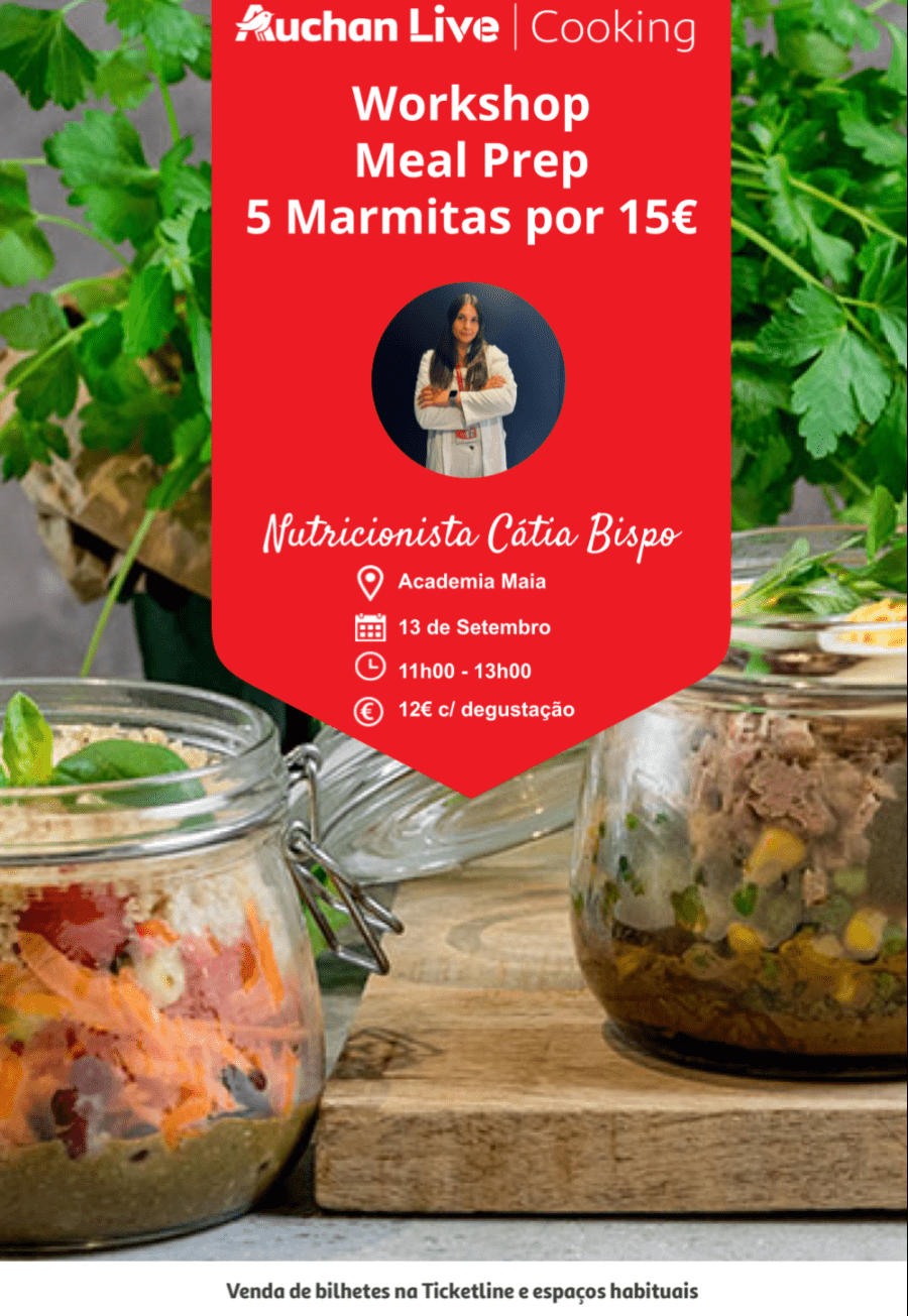 Workshop Meal Prep 5 Marmitas por 15€