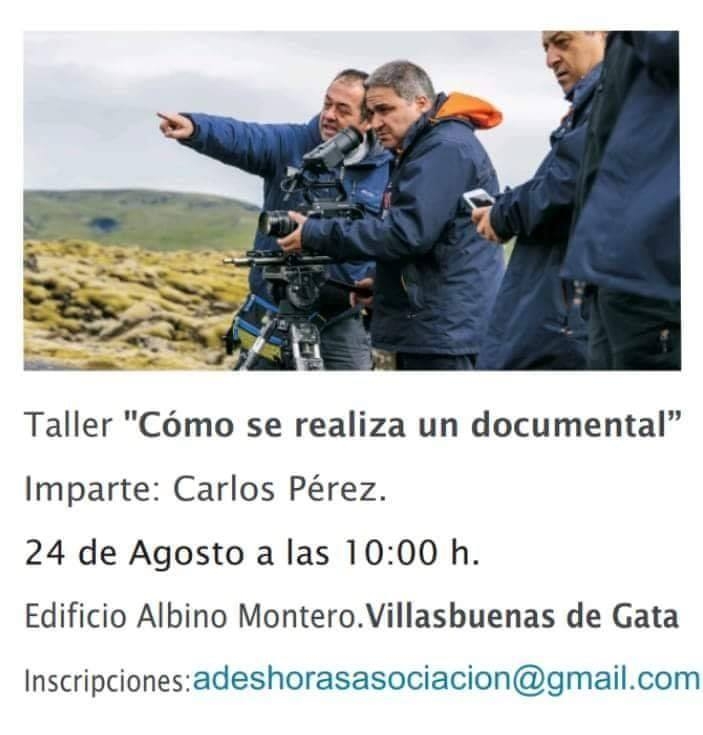 Taller 'Cómo se realiza un documental' ||  Festival internacional de Cine 'Gateando'