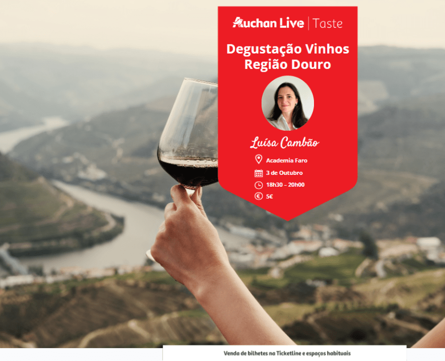 Degustação Vinhos Região Douro - Auchan Live Faro