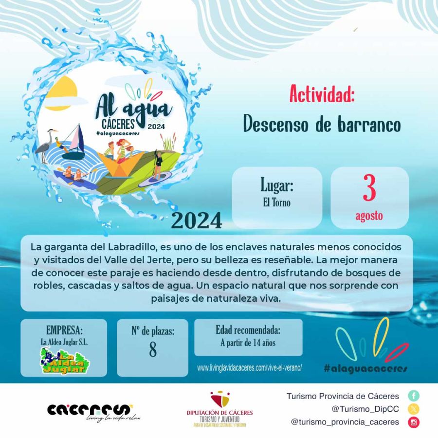 DESCENSO DE BARRANCO | AL AGUA CÁCERES 2024