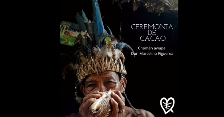 Ceremonia de Cacao. Chamán awapa Don Marcelino Figueroa