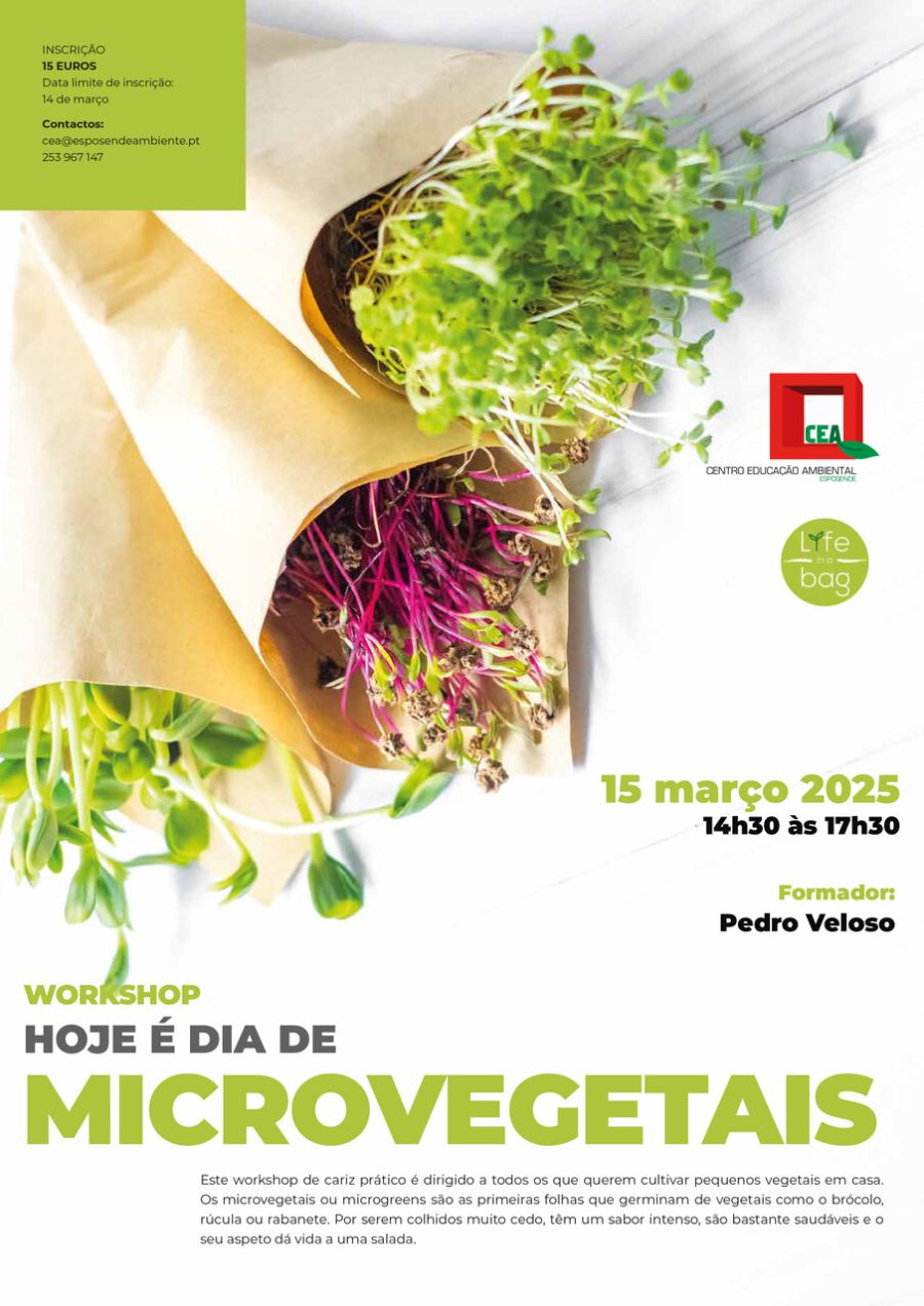 Workshop 'Hoje é dia de: Microvegetais'